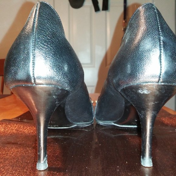 Vintage Black Gucci 2" Heels, re-soled. Size 10B - Picture 3 of 7